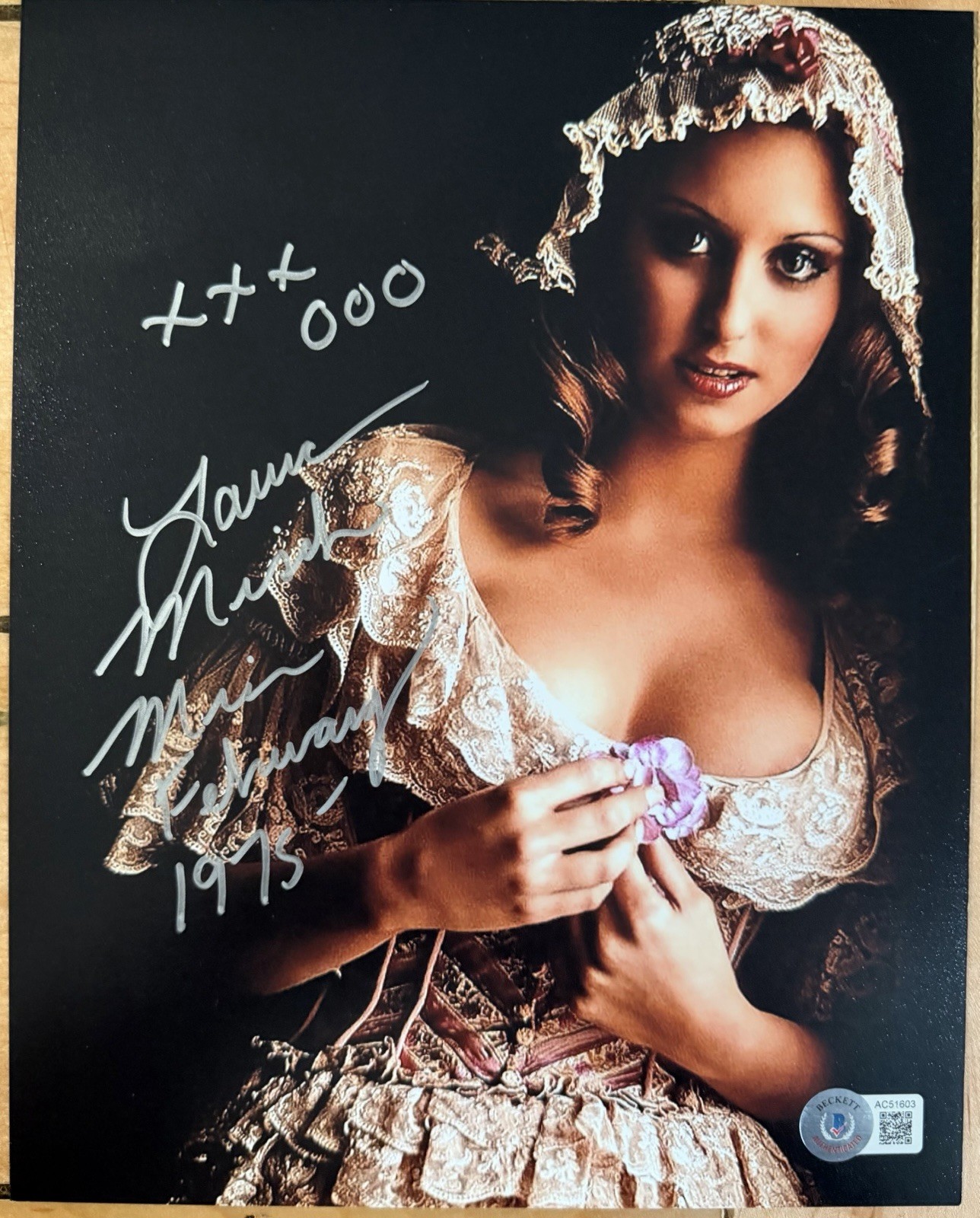 Laura Mirsch Playboy Model Signed 8X10 Photo With Beckett COA Laura Mirsch Playboy Model Signed 8X10 Photo With Beckett COA