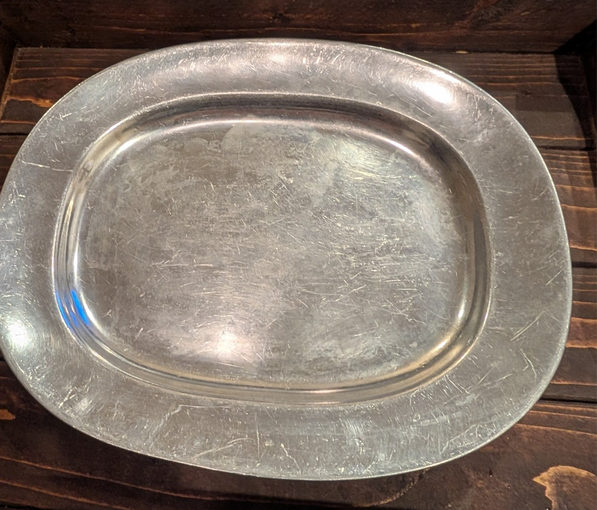 Vintage Wilton Armetale Large Oval Serving Platter Pewter Columbia PA USA