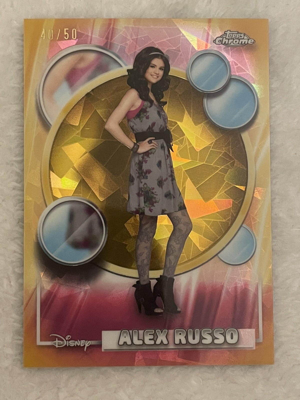 ALEX RUSSO 2026 TOPPS CHROME DISNEY SAPPHIRE GOLD REFRACTOR 40 /50