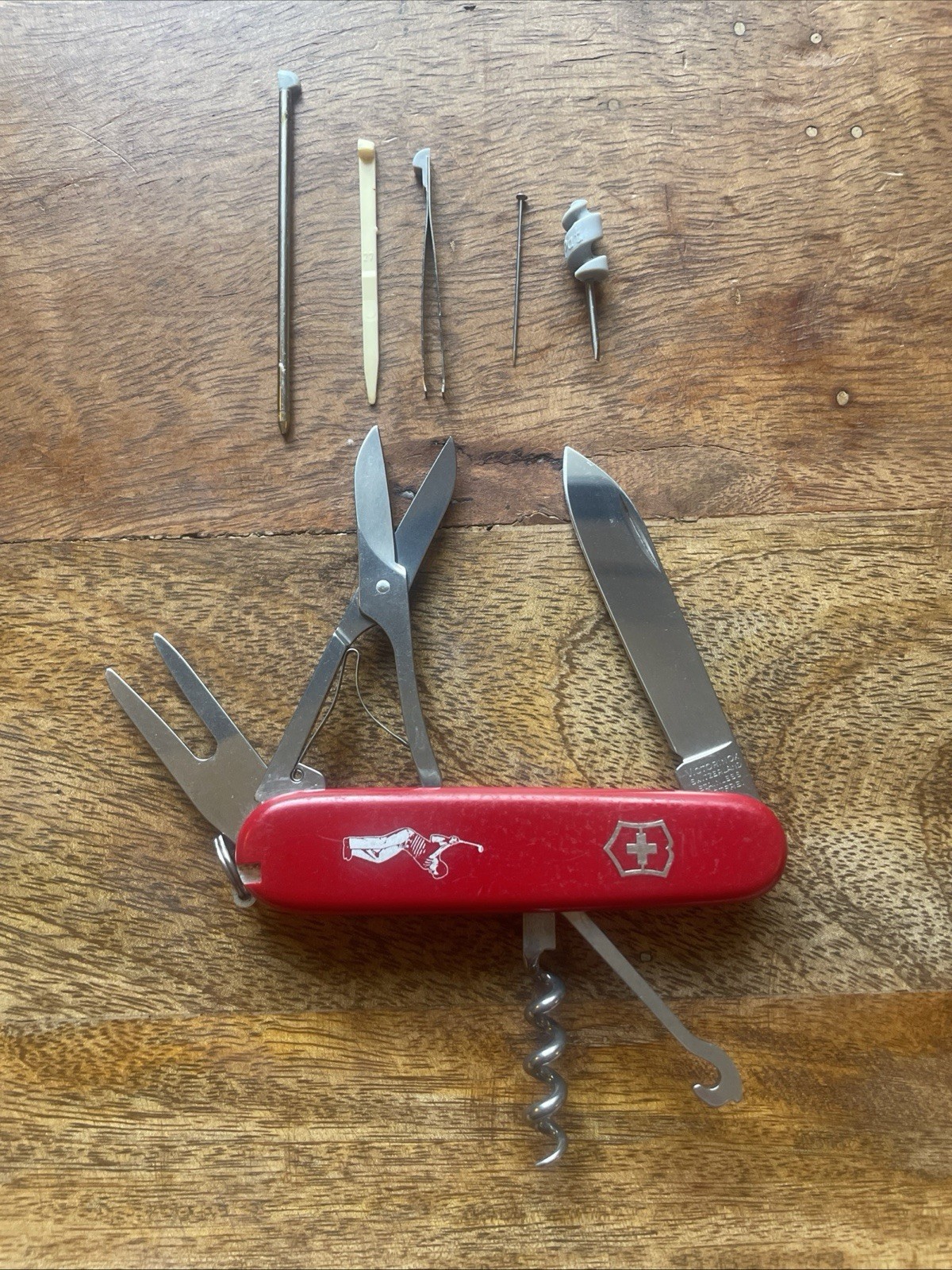 Vintage Victorinox Golfer Swiss Army Knife 91mm SAK Discontinued Good Cond Rare