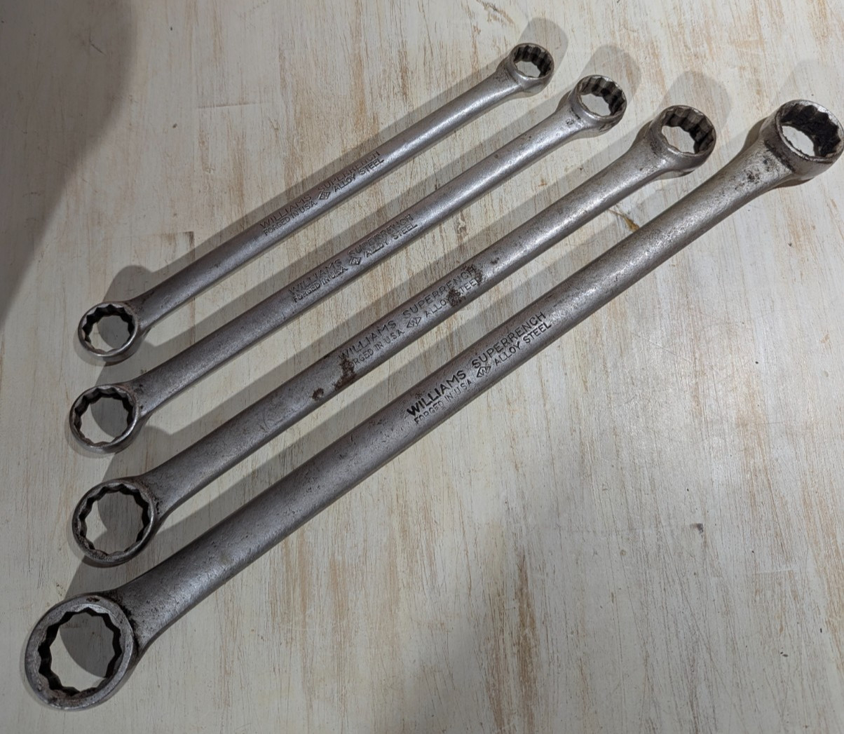 Lot of 4 Vintage Williams Superrench Box End Wrench 7033C, 7731B, 7029, 7735A Lot of 4 Vintage Williams Superrench Box End Wrench 7033C, 7731B, 7029, 7735A