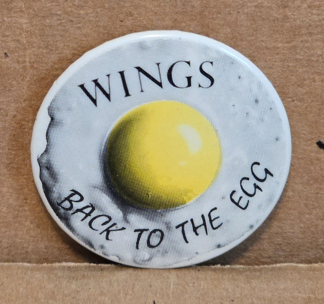 Vintage 1979 Paul McCartney WINGS Back to the Egg Promo Pinback Button 1.25\