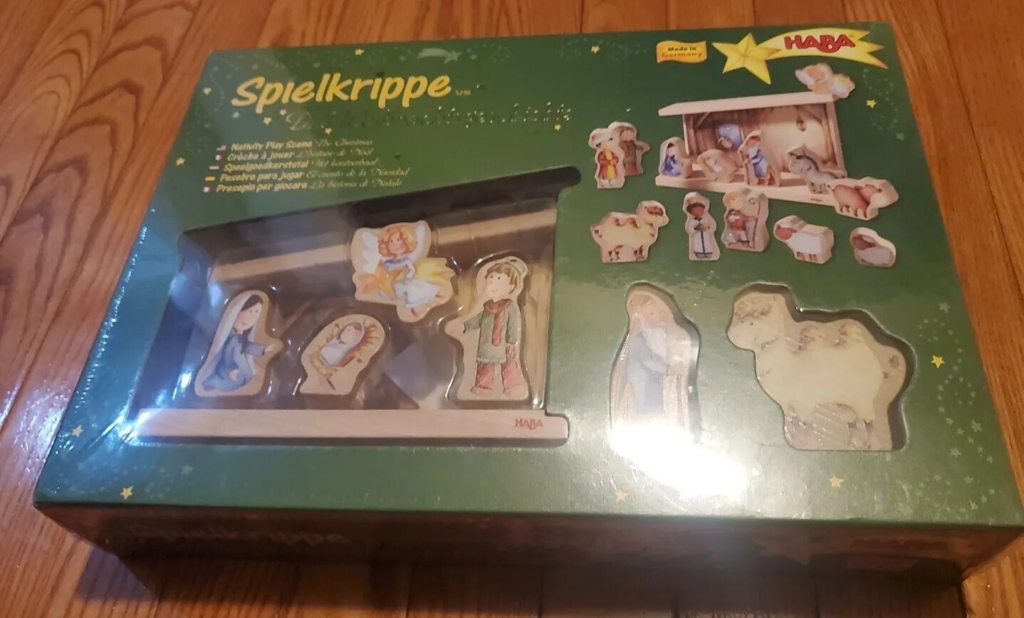 RareSpielkrippe Haba Made In Germany 5296 WoodenChristmas Nativity Scene 