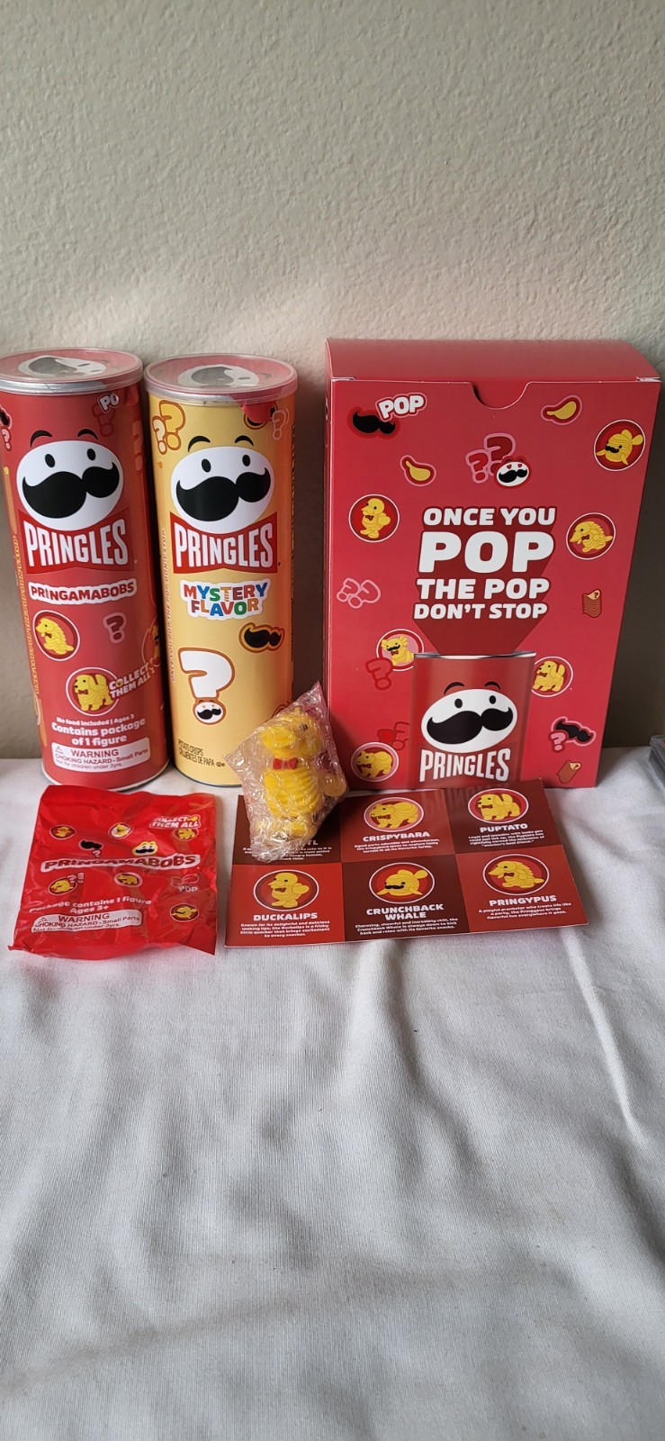 Pringles Pringamabobs Duckalips W Sealed MYSTERY CHIPS