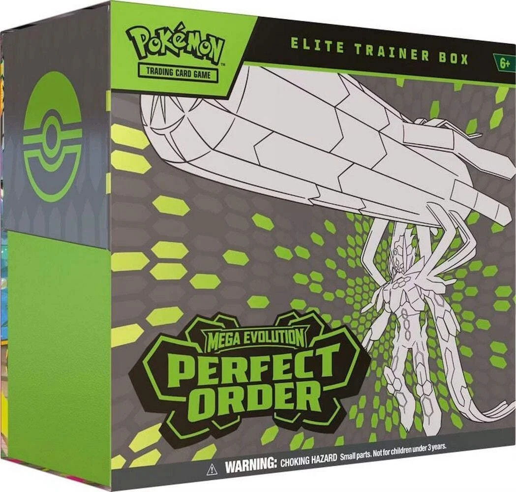 Pokemon Mega Evolution Perfect Order Elite Trainer Box ETB Factory Sealed (ME03) Pokemon Mega Evolution Perfect Order Elite Trainer Box ETB Factory Sealed (ME03)
