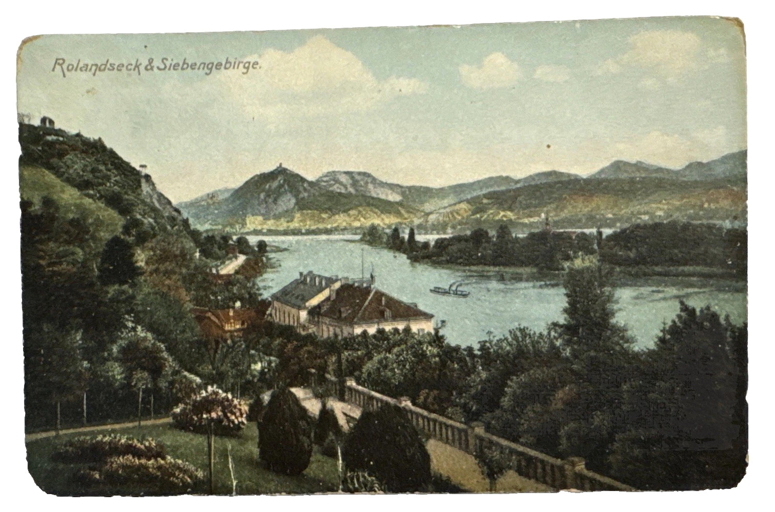 Antique Postcard Rolandseck & Siebengebirge Germany Antique Postcard Rolandseck & Siebengebirge Germany
