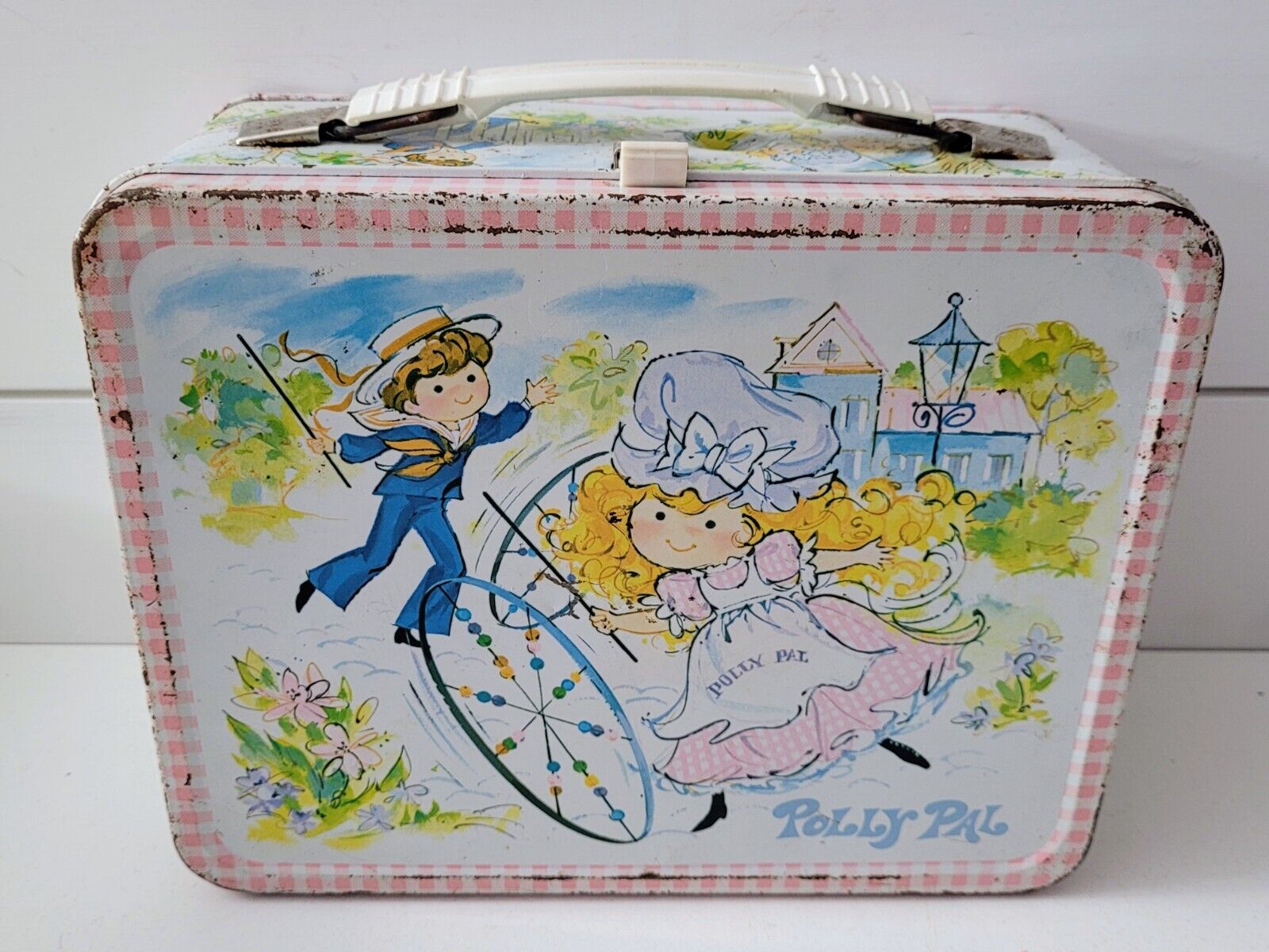 Vintage 1974 Polly Pal Metal Lunch Box no Thermos Lunchbox 