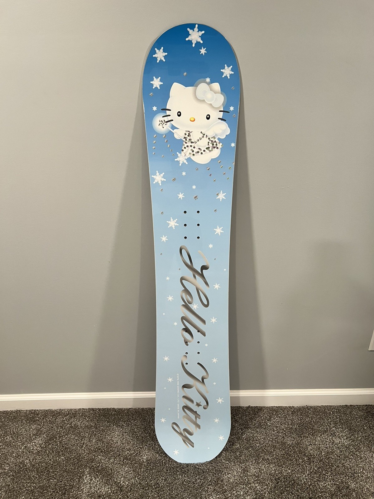 Vintage HELLO KITTY Snowboard “Snow Angel” 142cm Sanrio Rare Original 1998😻🏂 Vintage HELLO KITTY Snowboard “Snow Angel” 142cm Sanrio Rare Original 1998😻🏂