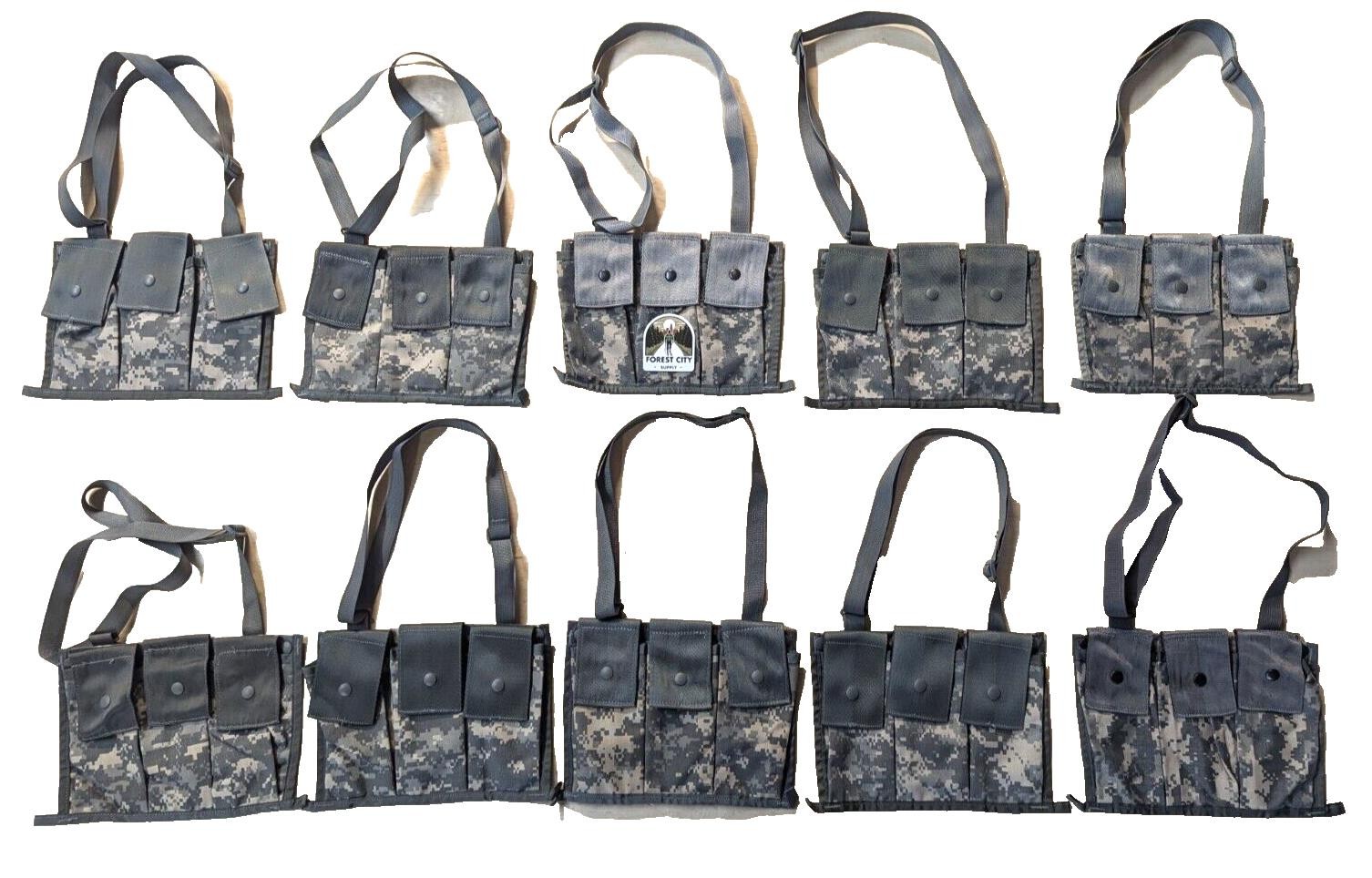 USGI MOLLE II 6-Magazine Bandoleer Ammunition Pouch ACU UCP 10-Pack