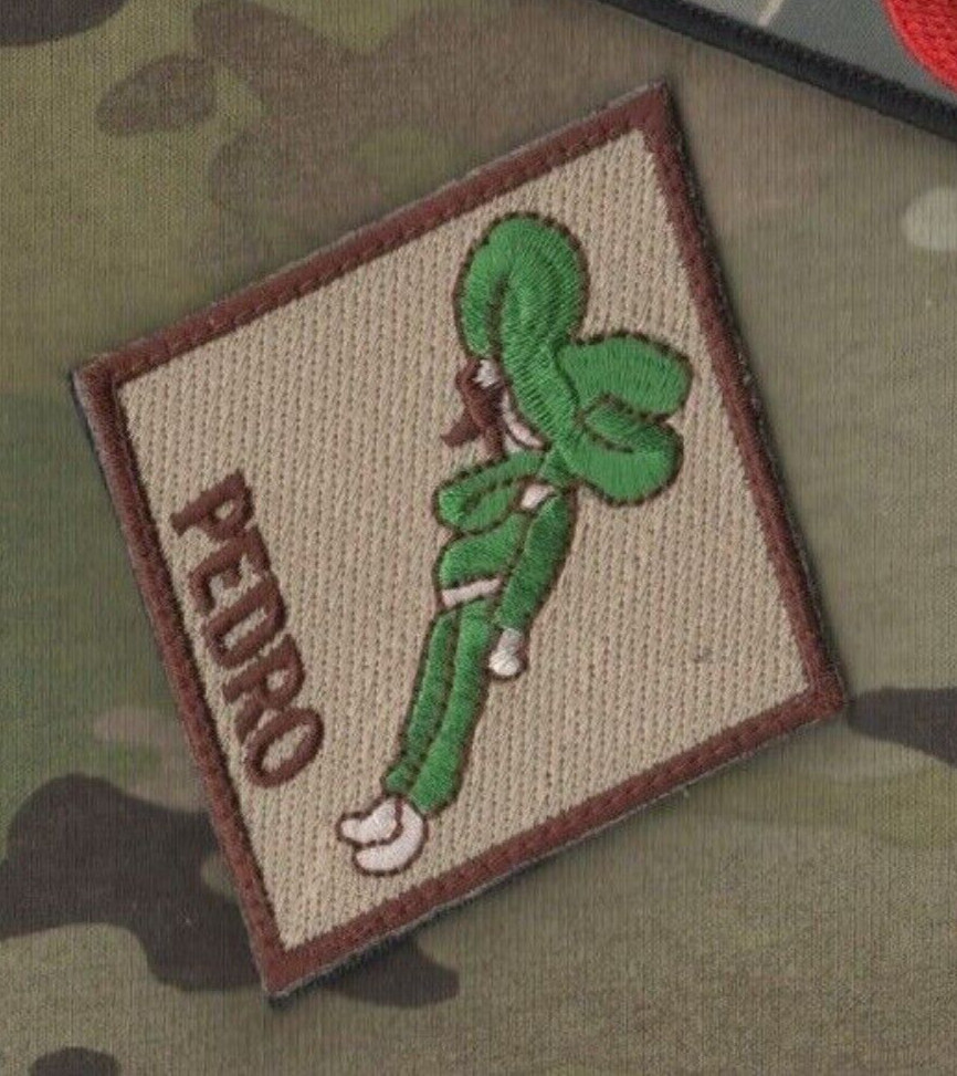 KANDAHAR US AFSOC PJ COMBAT RESCUE CRO ARRS MH-60G TCCC velkrö PATCH: PEDRO