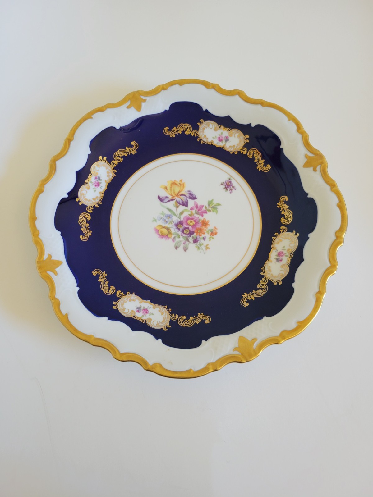 Vintage Reichenbach Fine China Echt Kobalt Large 11.5