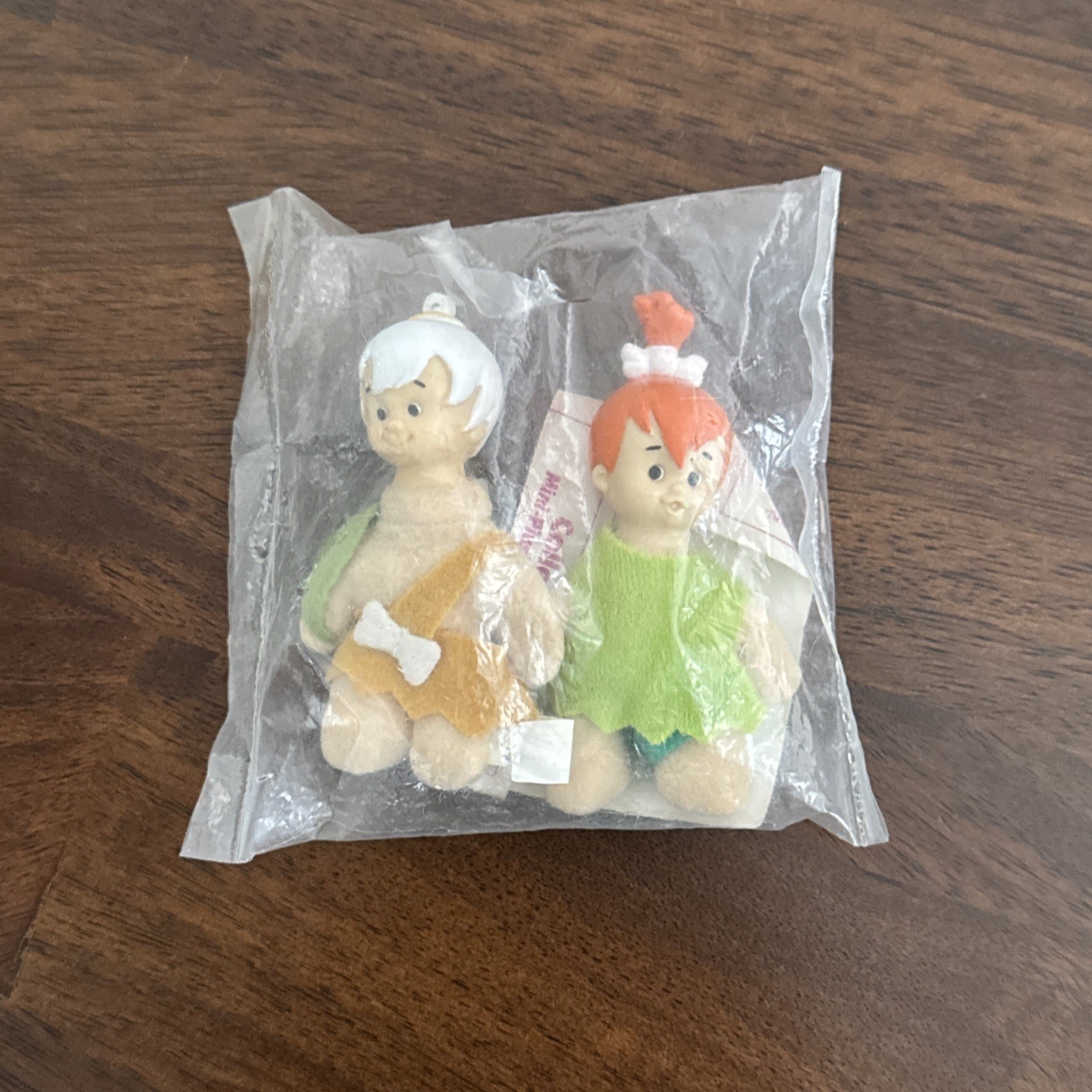 1989 Dennys Hanna Barbera The Flintstones Mini Plush Pebbles & Bamm Bamm 1989 Dennys Hanna Barbera The Flintstones Mini Plush Pebbles & Bamm Bamm