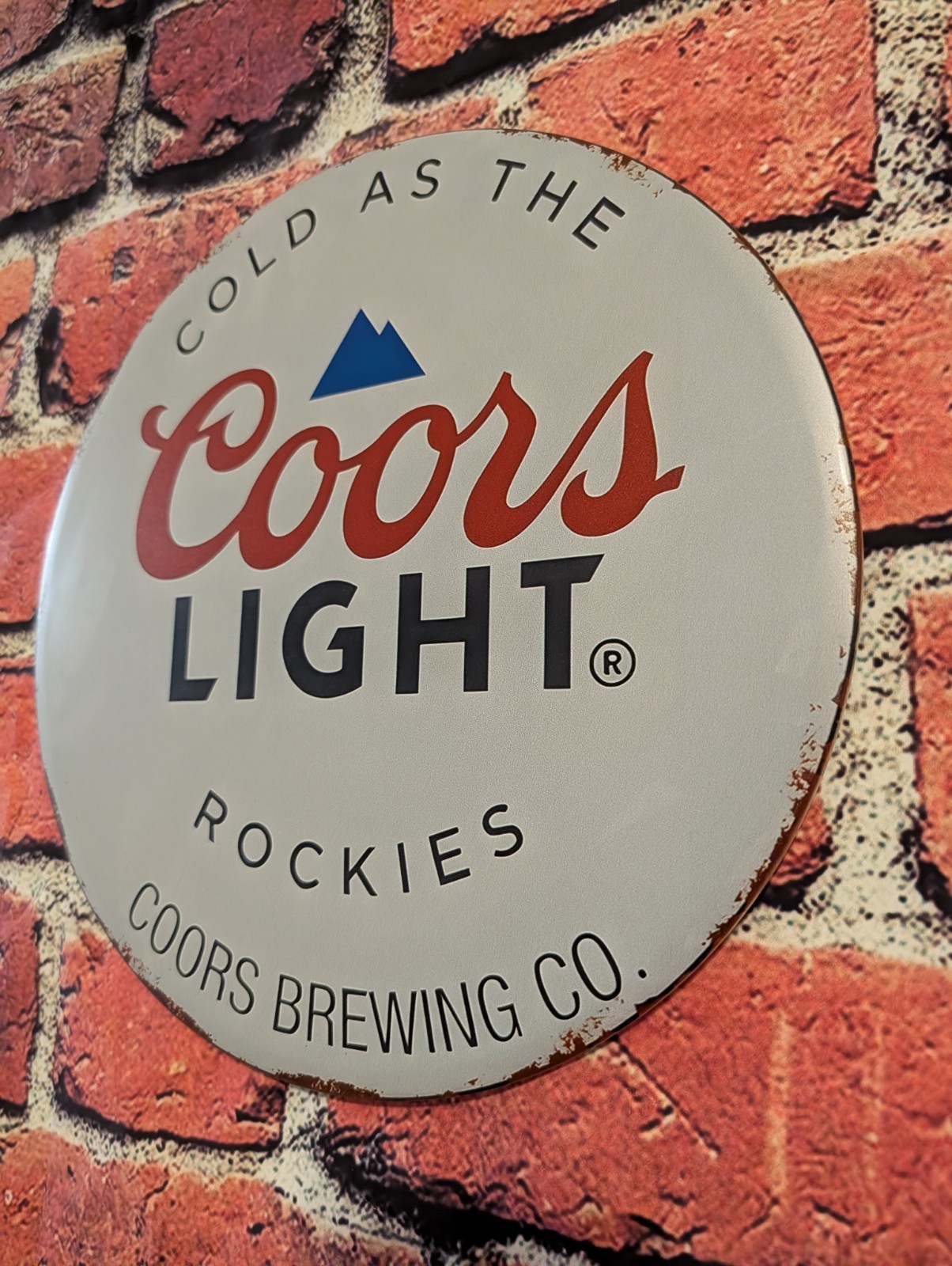 Coors Light Brewing Beer Metal Sign | 12\