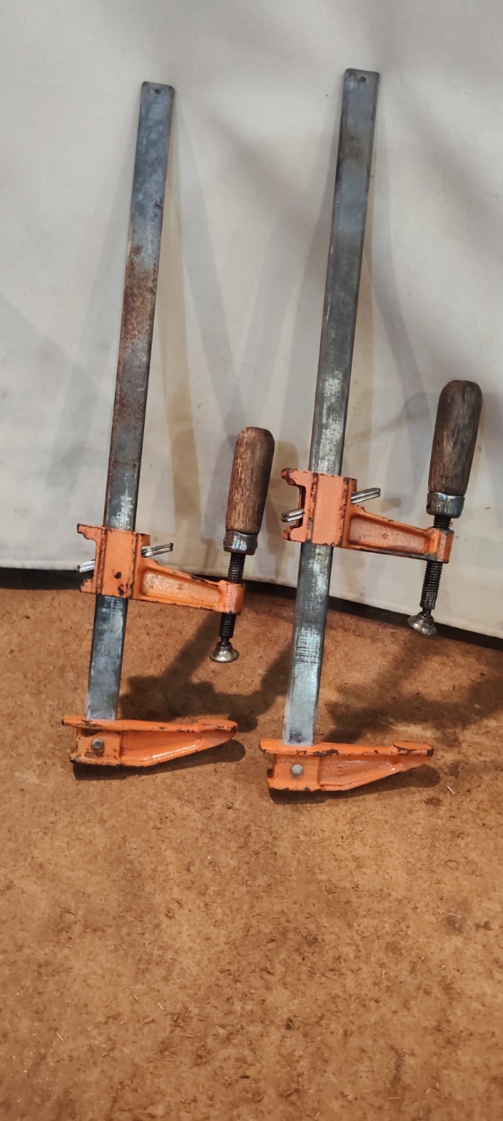 Lot of 2 Jorgensen #3701 Bar Clamps, Wood Handles 3703 Made in USA Lot of 2 Jorgensen #3701 Bar Clamps, Wood Handles 3703 Made in USA