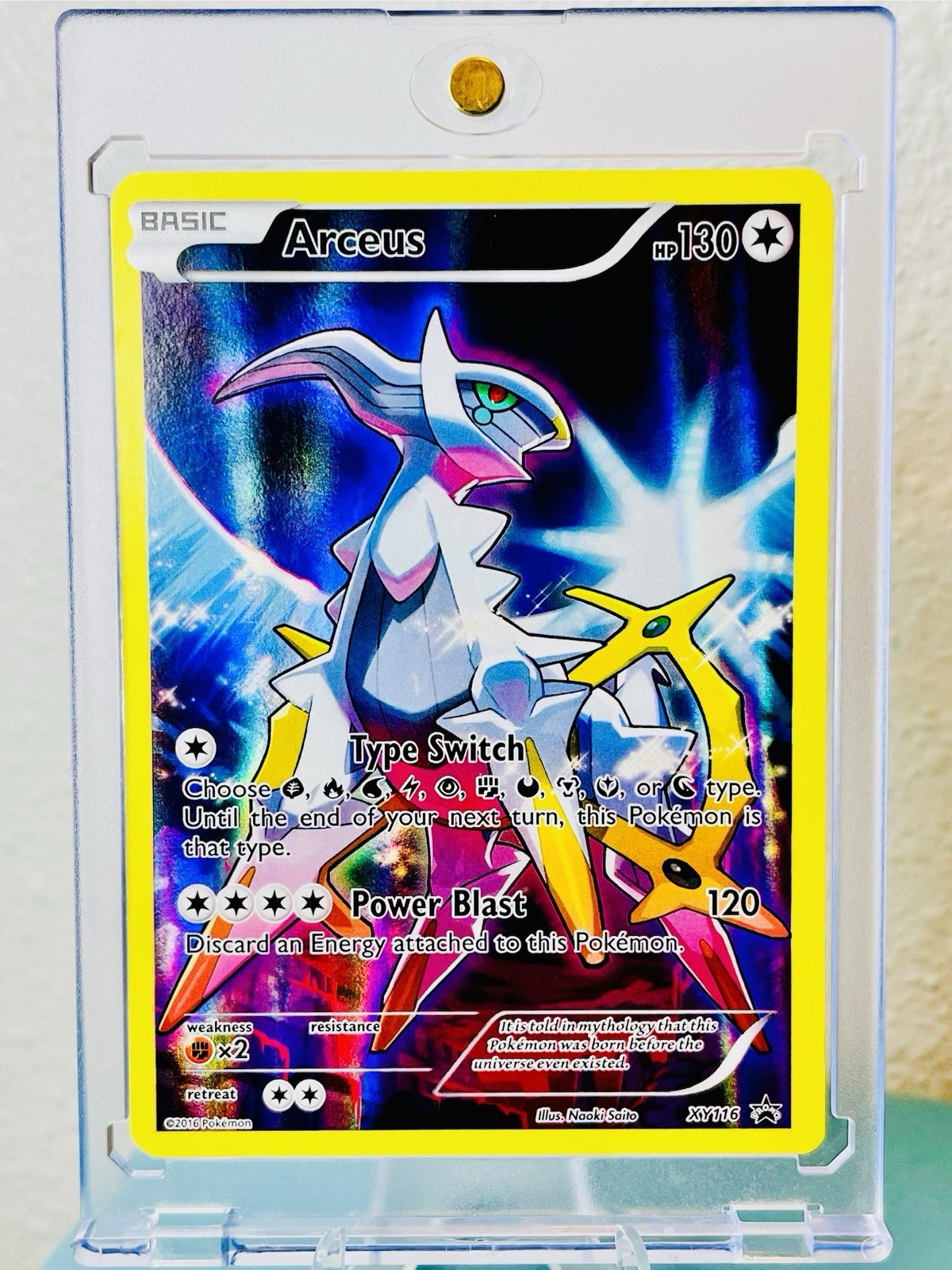MINT Arceus XY116 BLACK STAR PROMO MYTHICAL PREMIUM COLL INVESTMENT CARD
