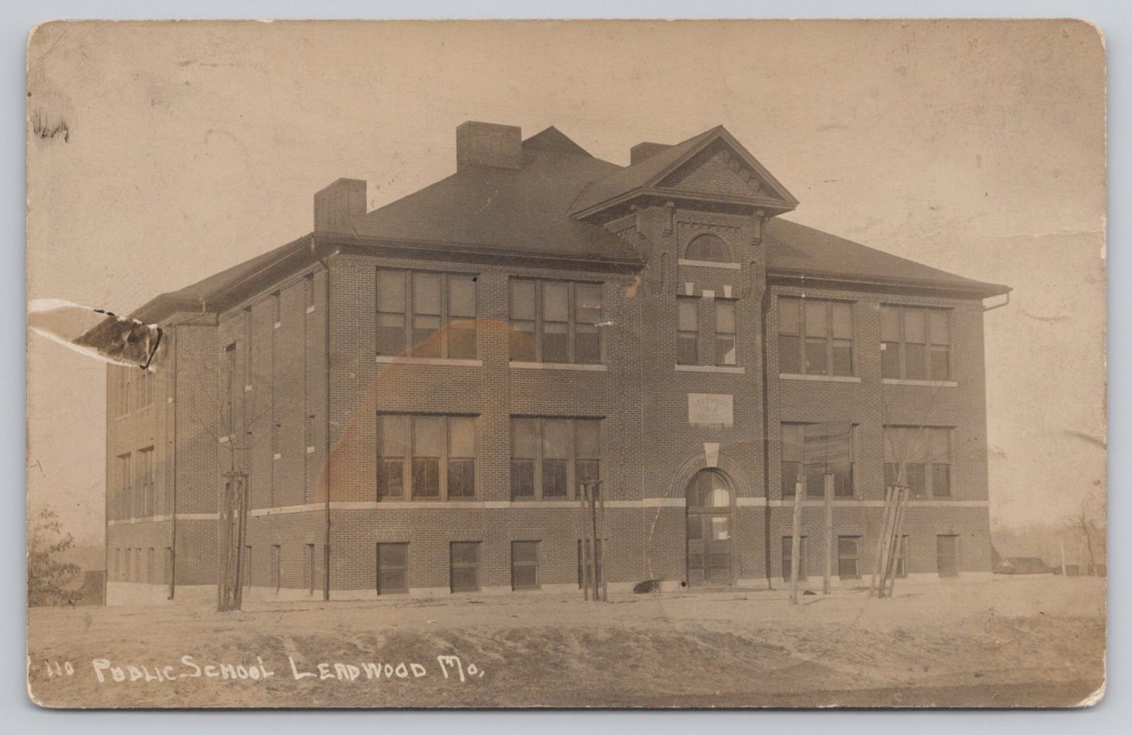 Public School, Leadwood, Missouri MO 1913 DB Postcard
