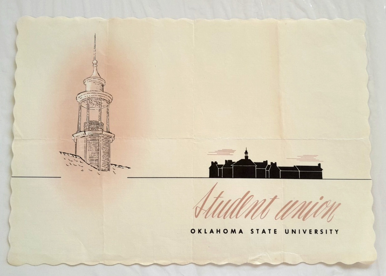 Oklahoma State University Student Union- Vintage Placemat