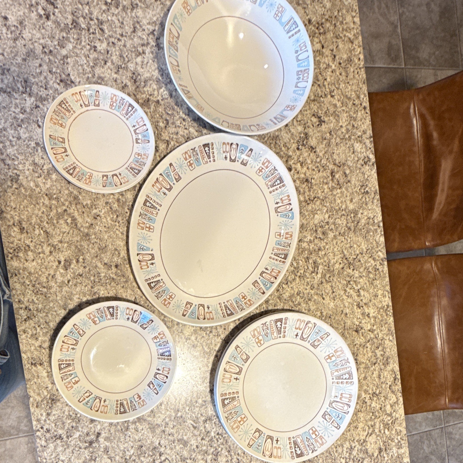 MCM Vintage Taylorstone Atomic Starburst 11 Piece Set