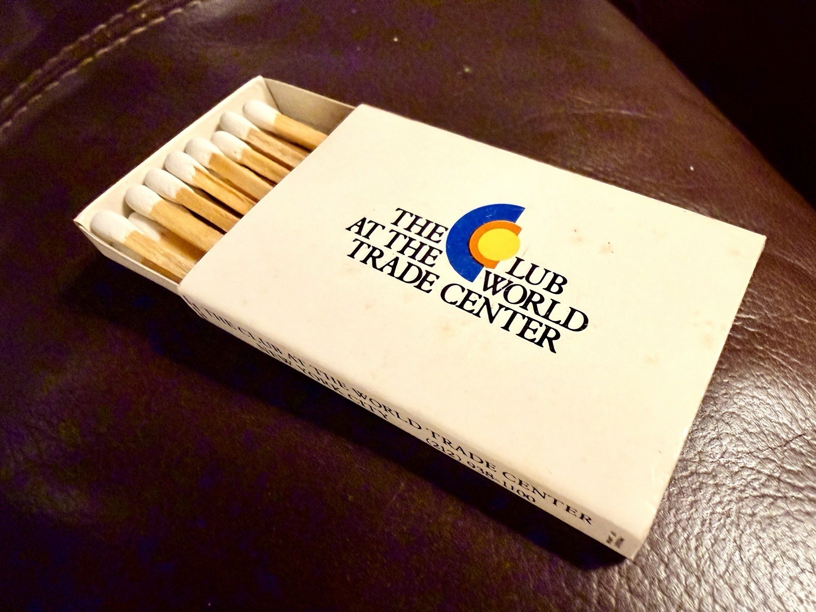 The Club At The World Trade Center, New York City, Historic Matchbox 9-11
