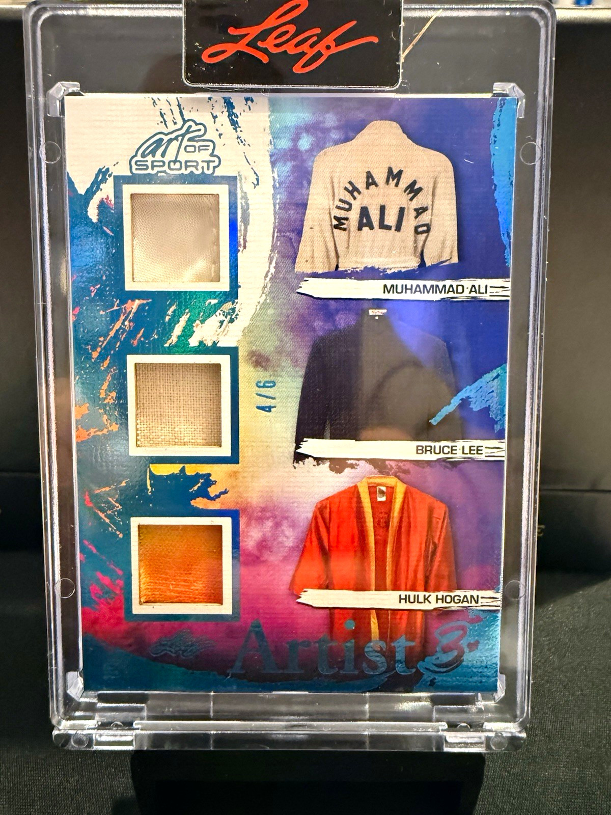 Leaf 2026 Art of Sport Ali Bruce Lee Hulk Hogan Memorabilia /6 A3-1 Leaf 2026 Art of Sport Ali Bruce Lee Hulk Hogan Memorabilia /6 A3-1