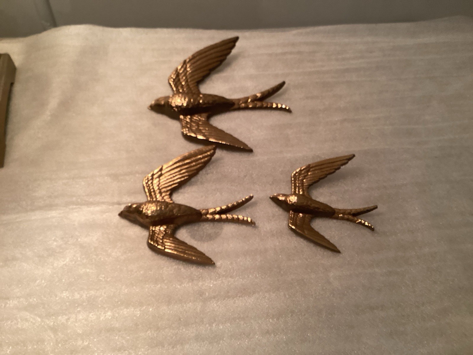 Vintage Mid century Modern Burwood Retro Flying Swallow Wall Plaques USA Vintage Mid century Modern Burwood Retro Flying Swallow Wall Plaques USA