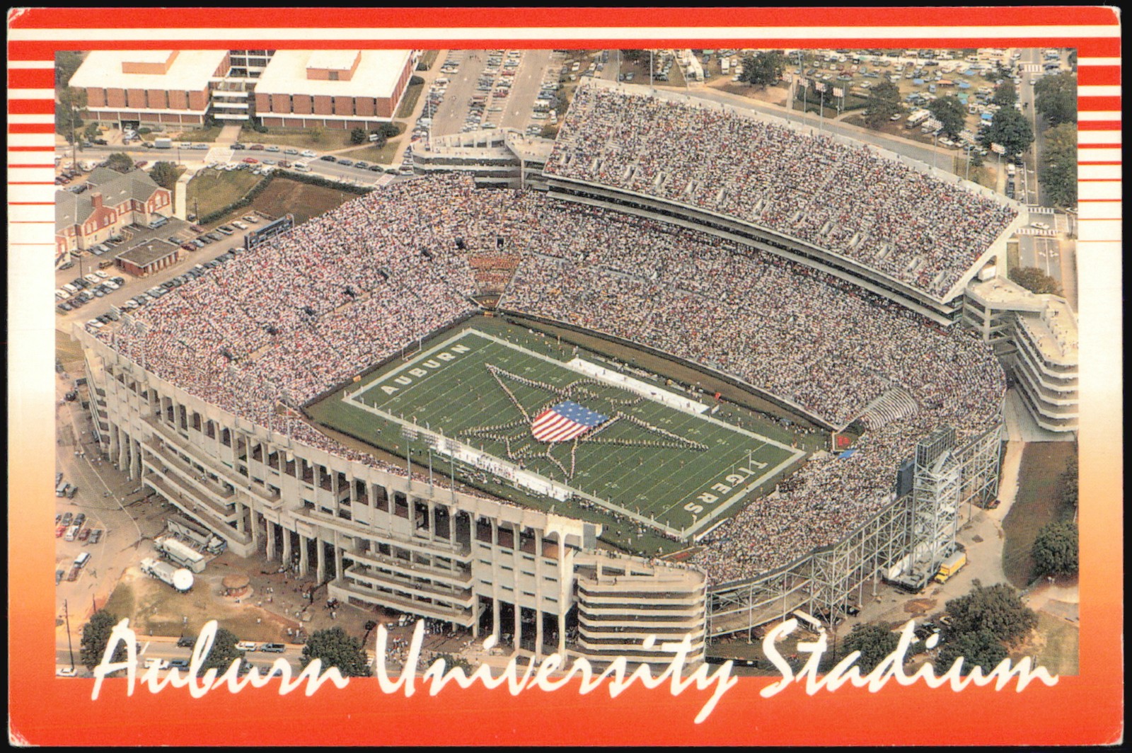Auburn, Alabama AL University Stadium Aerial View Original Vintage Postcard Auburn, Alabama AL University Stadium Aerial View Original Vintage Postcard