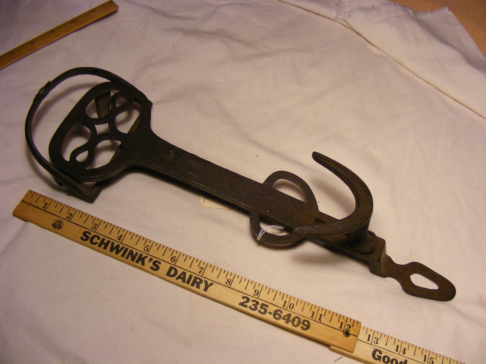 Antique Mechanical Boot Jack ,, Fairly Rare.. Good condition , cast iron