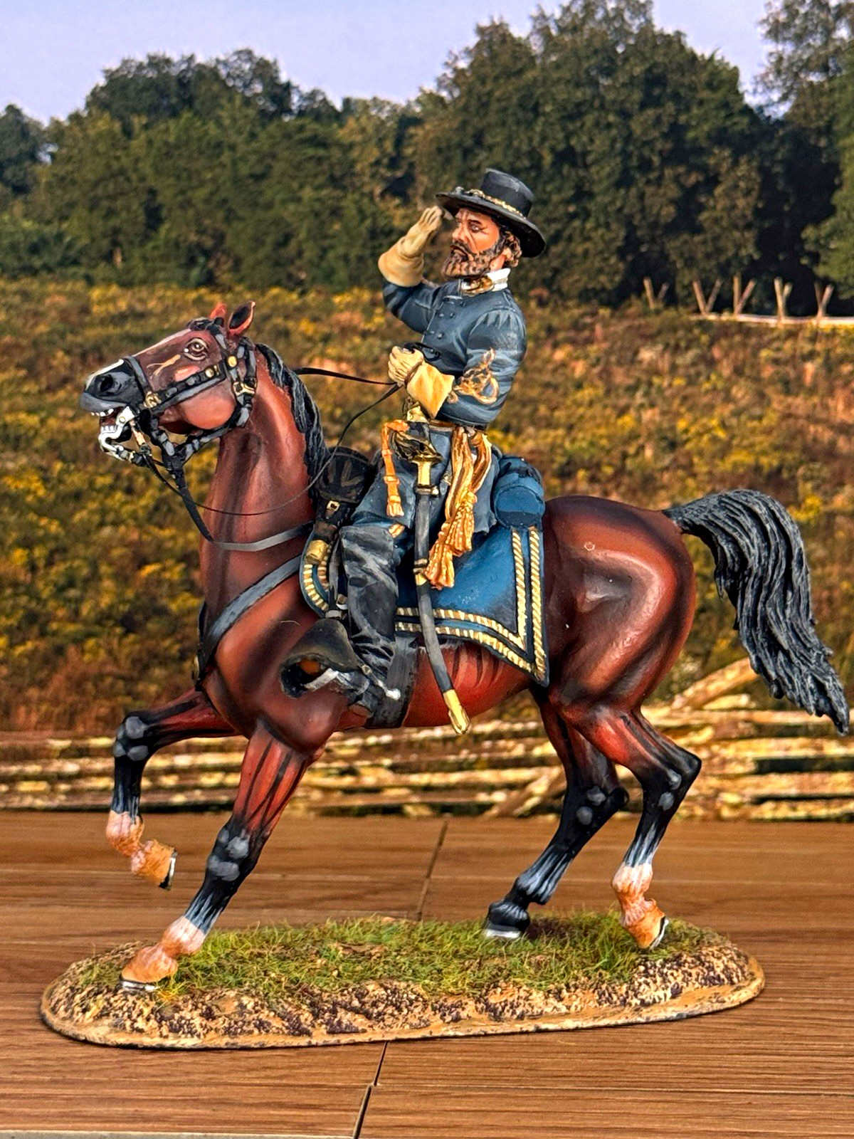 First Legion ACW089 Confederate General James Longstreet Civil War Mounted First Legion ACW089 Confederate General James Longstreet Civil War Mounted