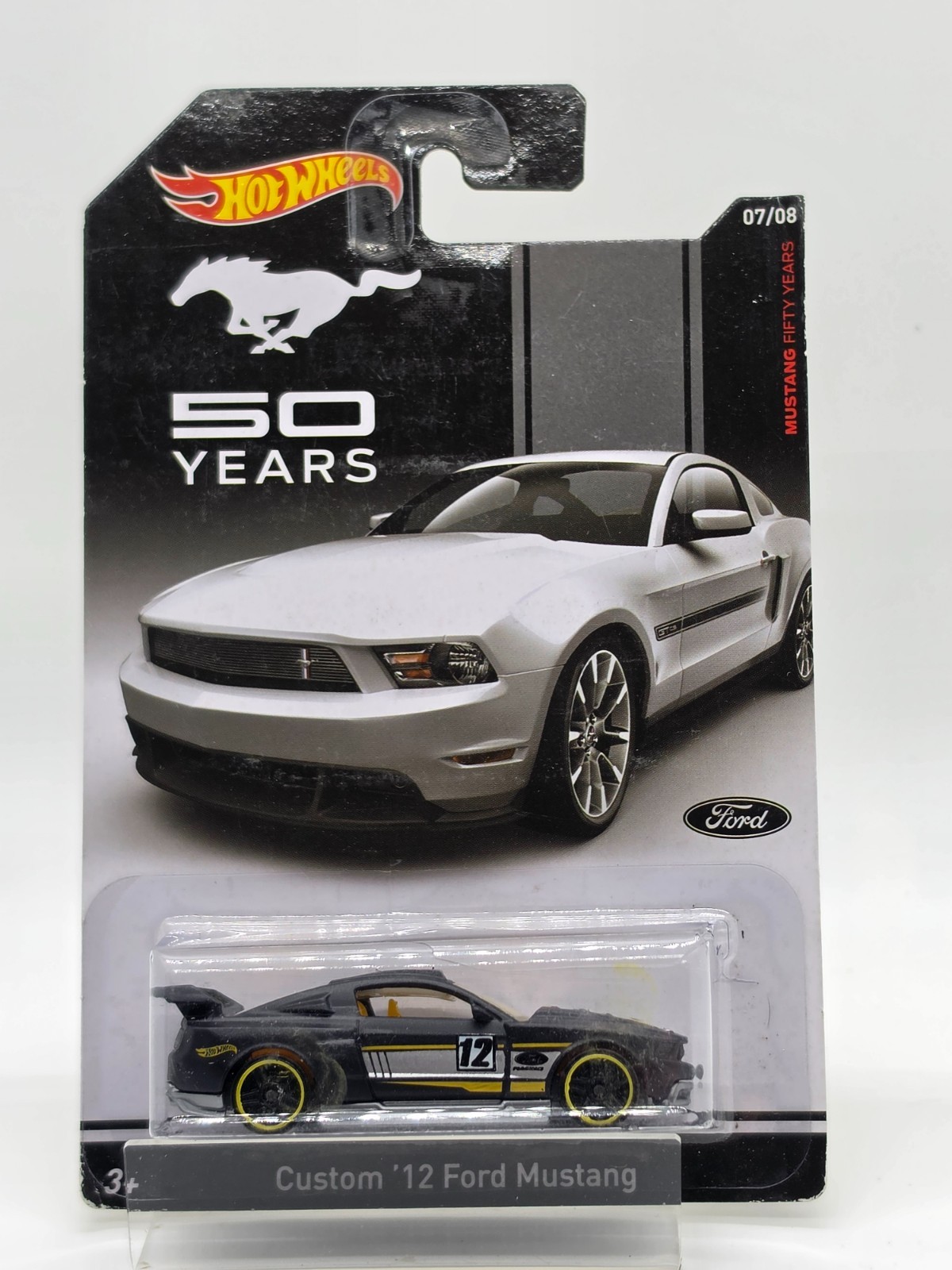 2014 Hot Wheels Custom \'12 Ford Mustang Mustang 50 Years 7/8 Walmart Exclusive