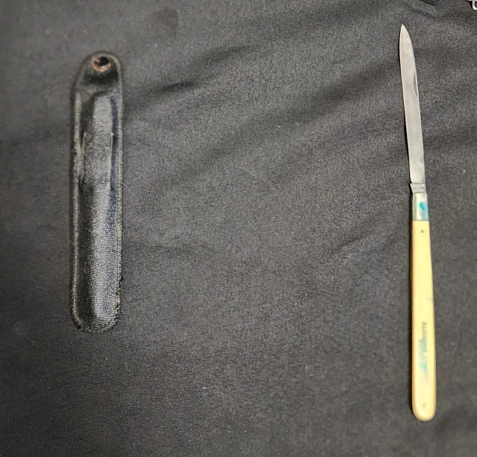 Vtg AUG MULLER Laperla Solingen Germany Melon Pepperoni Tester Knife Hygrade Vtg AUG MULLER Laperla Solingen Germany Melon Pepperoni Tester Knife Hygrade
