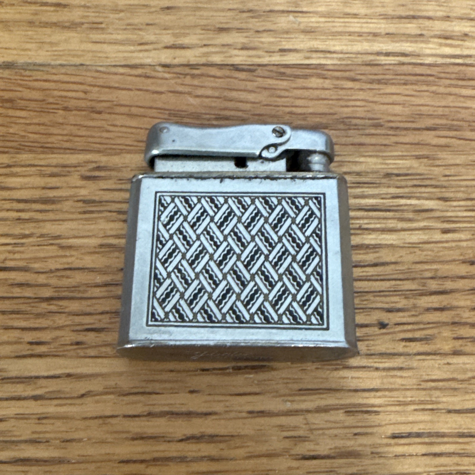 IBELO MONOPOL Automatic Pocket Lighter Ca 1930-40s? Germany Geometric UNTESTED