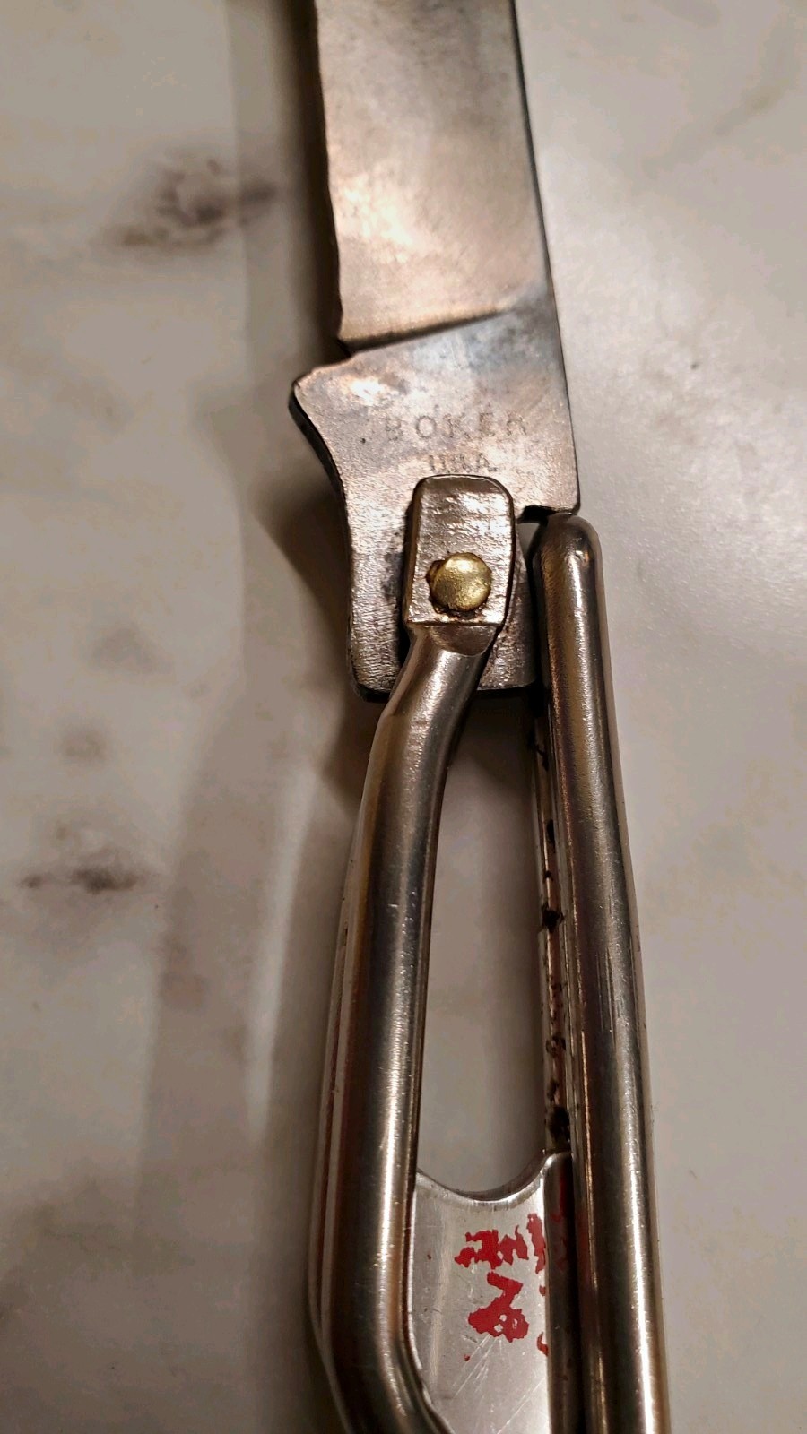 Rare BOKER USA 1956-1958 Wire Jack Hawkbill Pruner knife