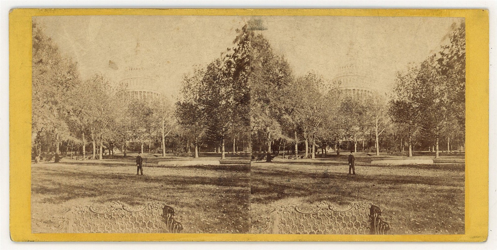 WASHINGTON DC STEREOVIEW - West Capitol Grounds - E&HT Anthony 1860s