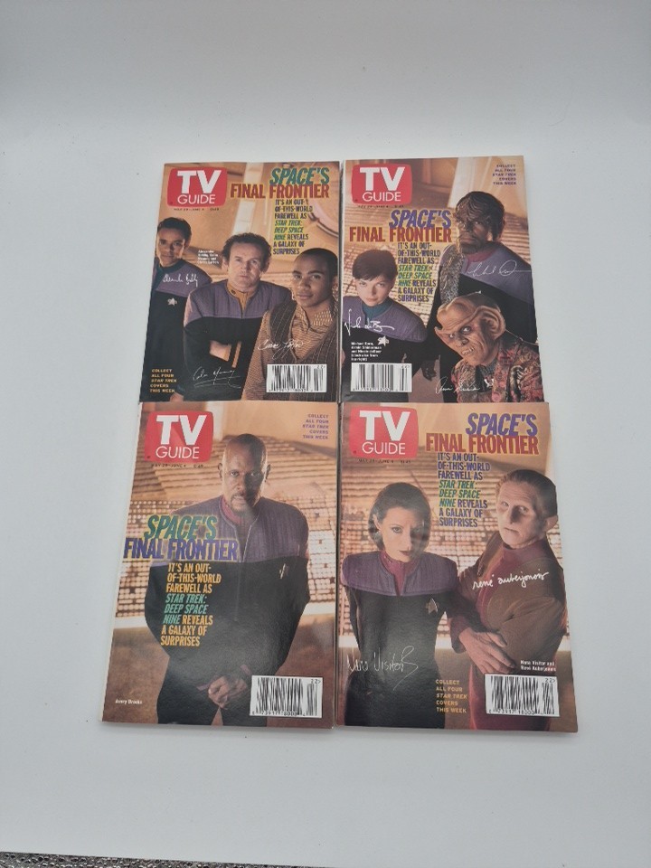TV Guide Star Trek Deep Space Nine Covers 4 Set May 29-June 4, 1999 + 2 More TV Guide Star Trek Deep Space Nine Covers 4 Set May 29-June 4, 1999 + 2 More
