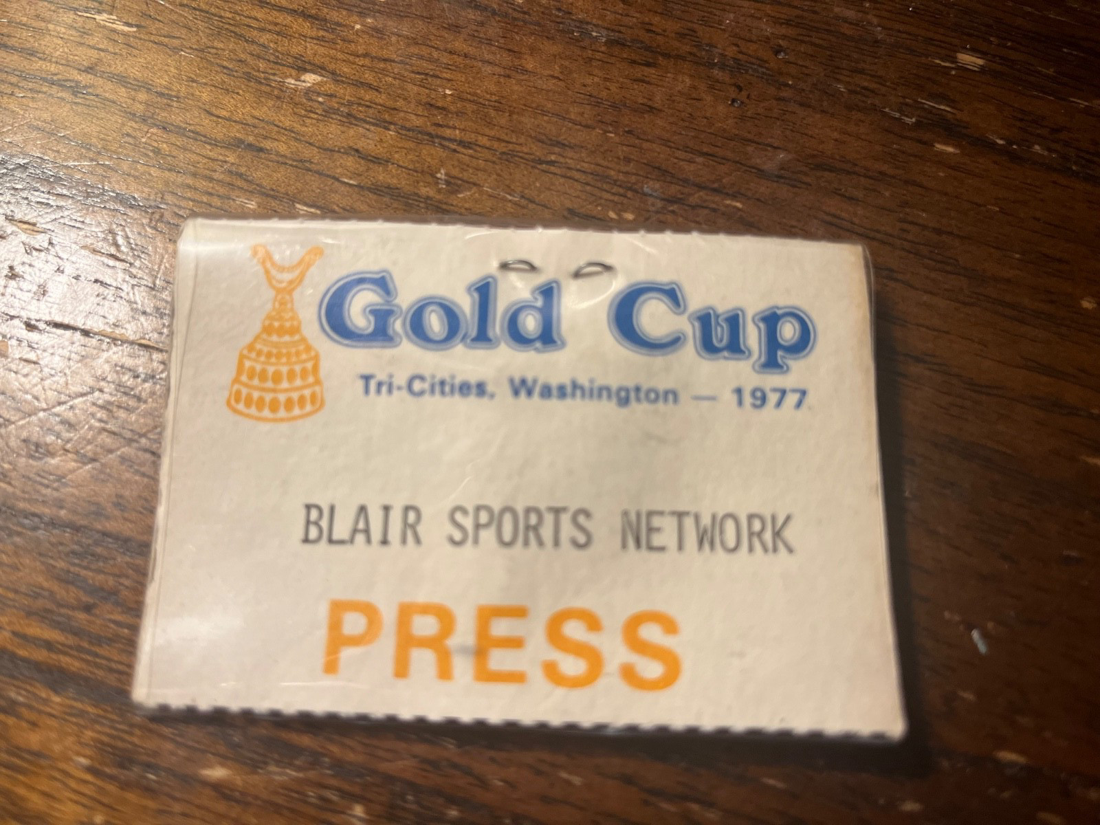 1977 TRI-CITIES GOLD CUP 1977 TRI-CITIES GOLD CUP