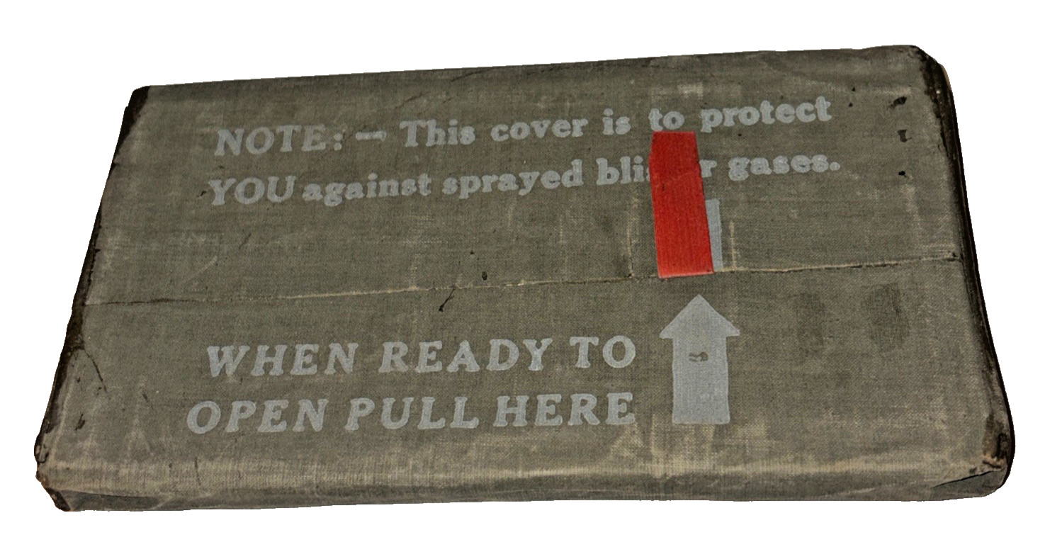 Original WWII US Army Infantry Gas Protective Sheet Cover 72-C-1000 Feb. 8, 1945