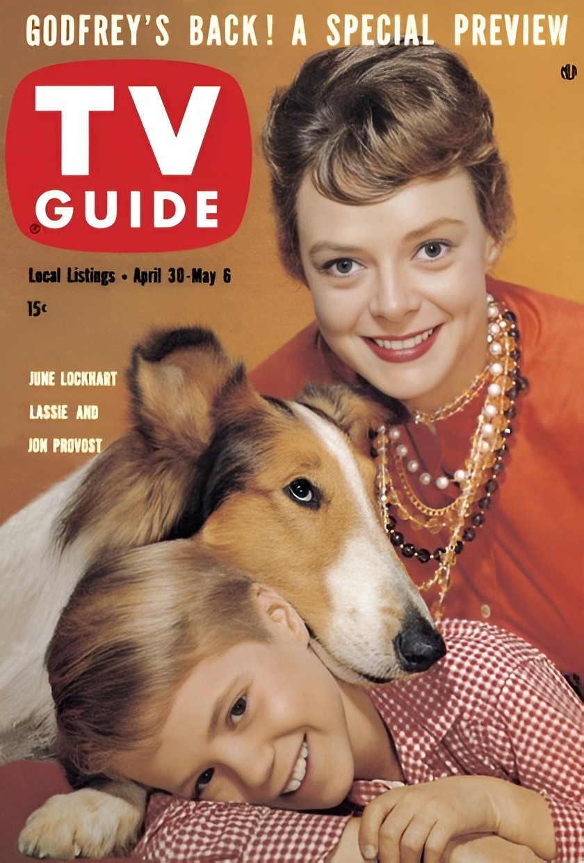 LASSIE TV Show Collie Dog - Magazine Cover Image - 5 x 7 inch Photo LASSIE TV Show Collie Dog - Magazine Cover Image - 5 x 7 inch Photo