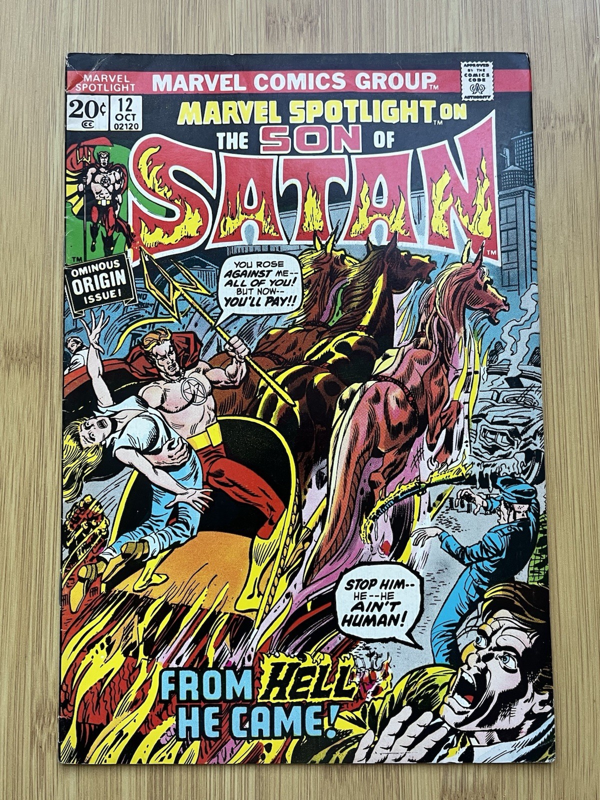 Marvel Spotlight #12 (Marvel 1973) 1st Appearance and Origin of Son of Satan