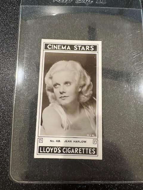1935 Lloyd's Cigarettes Cinema Stars Series 2 (27 Cards) Tobacco Jean Harlow NM 1935 Lloyd's Cigarettes Cinema Stars Series 2 (27 Cards) Tobacco Jean Harlow NM