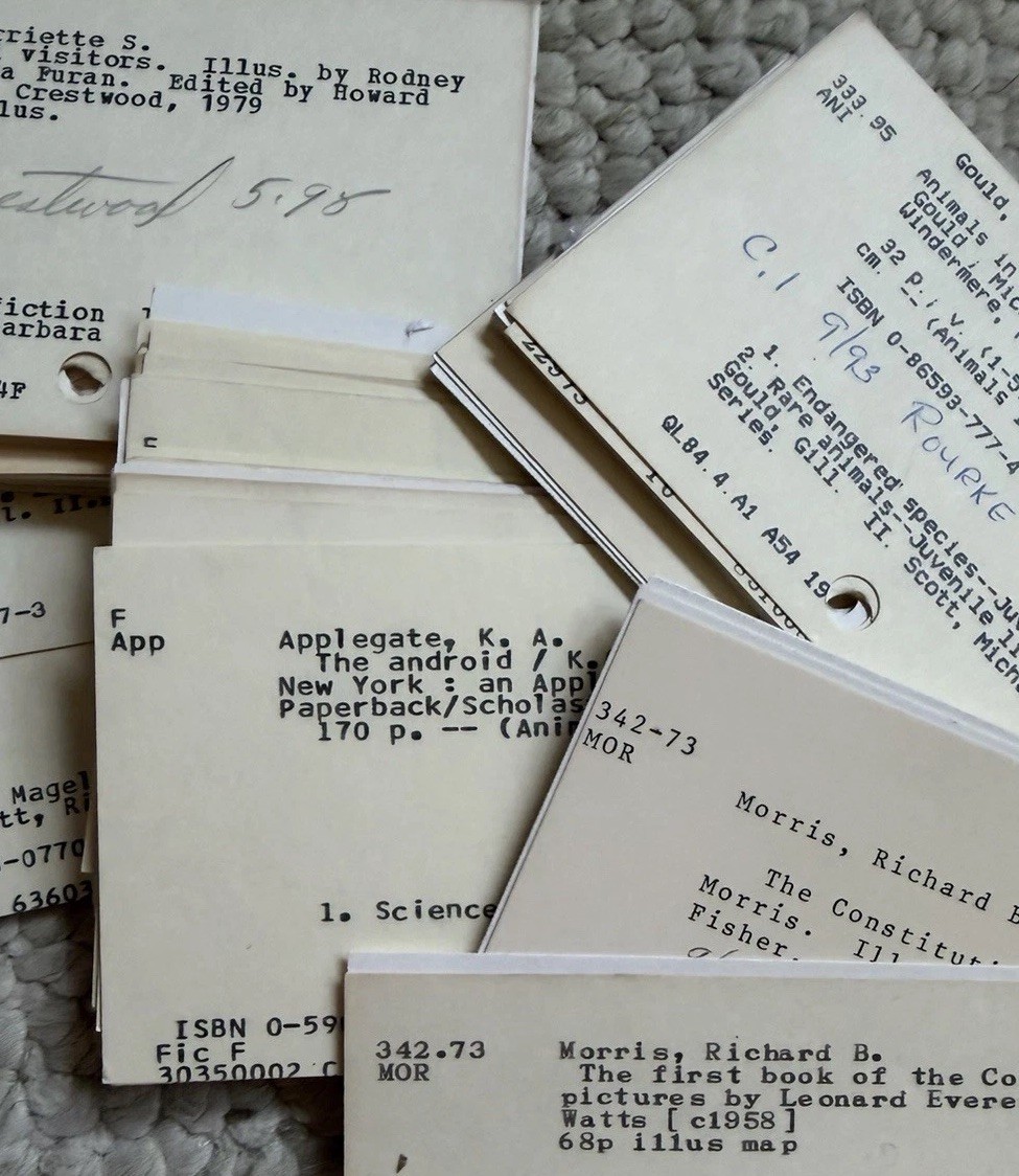 Lot 50 Library Card Catalog Index Cards Lot Scrapbooking Crafting Paper Crafts