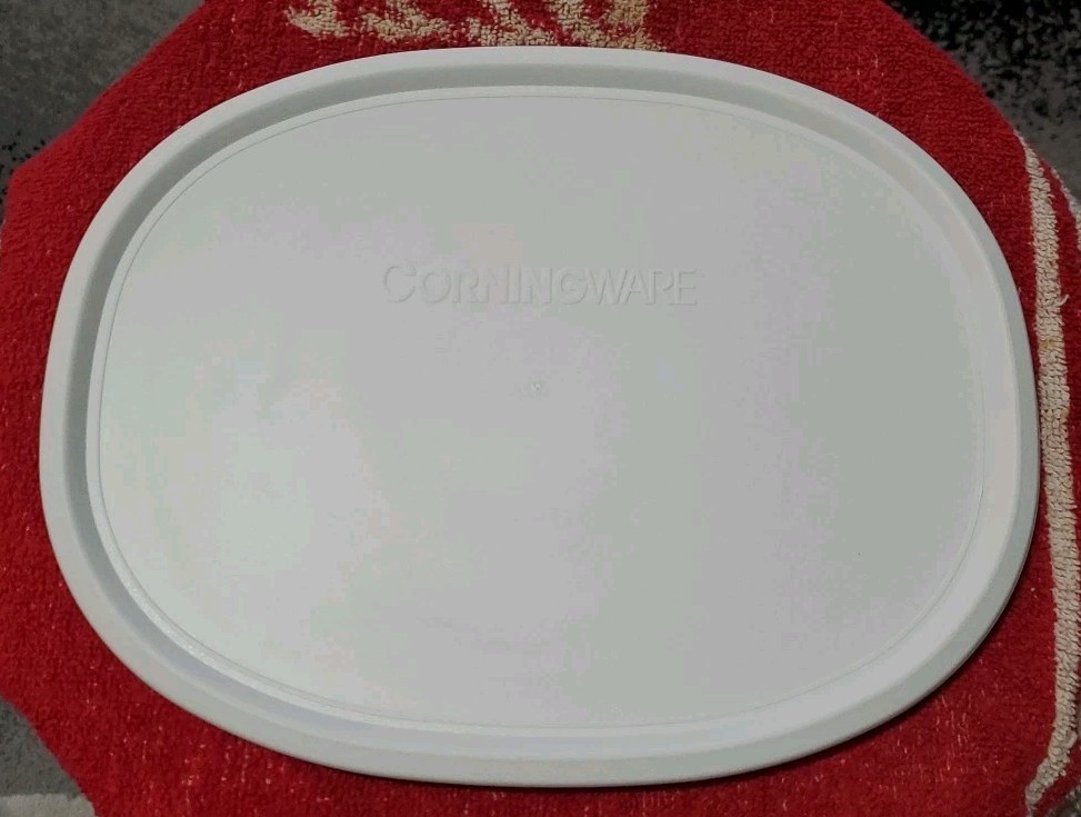 CorningWare F-12-PC French White Oval Plastic Lid Replacement 1.5 Quart