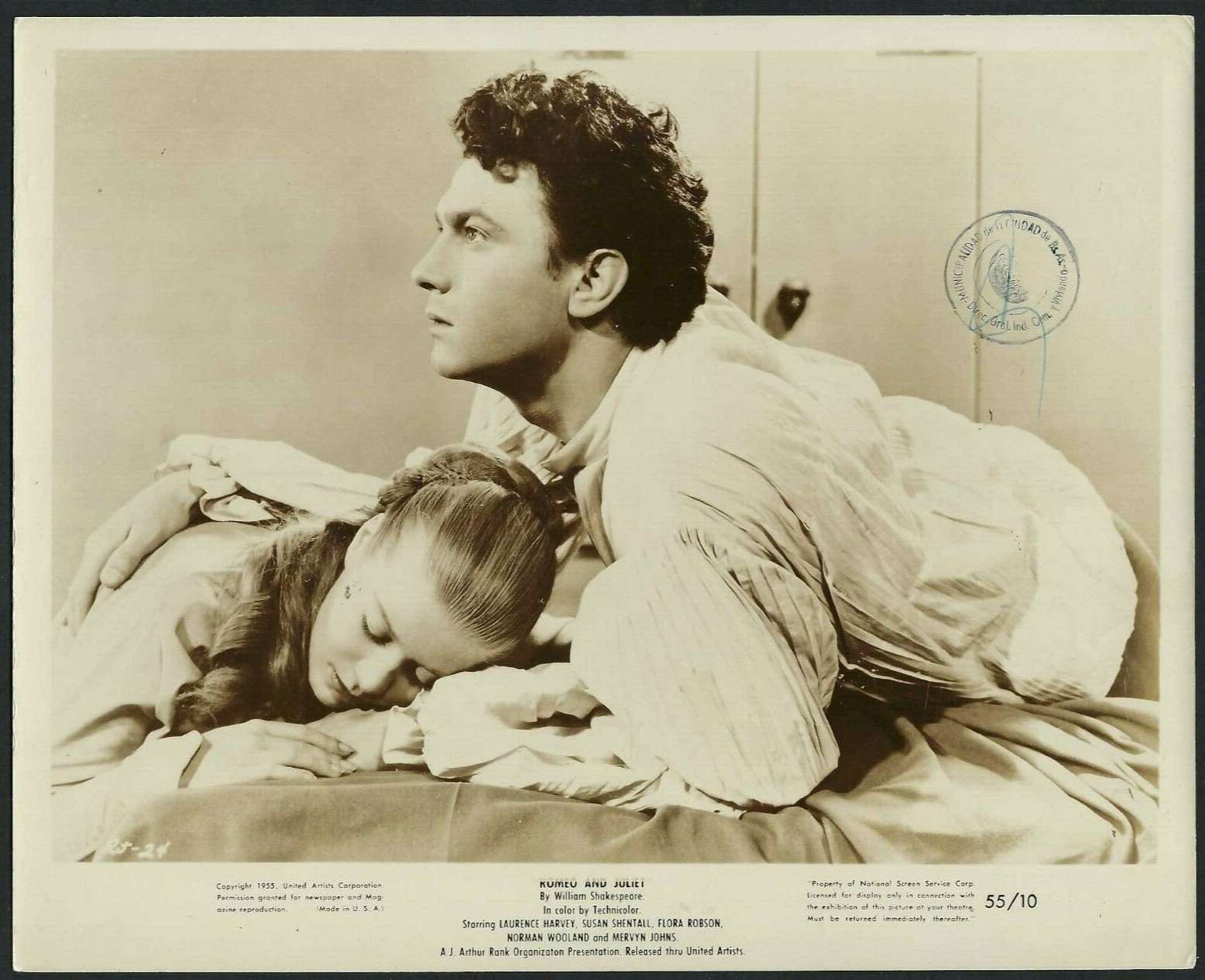 LAURENCE HARVEY VINTAGE ORIGINAL PHOTO HOLLYWOOD ACTOR 1955 MOVIE FILM SCENE