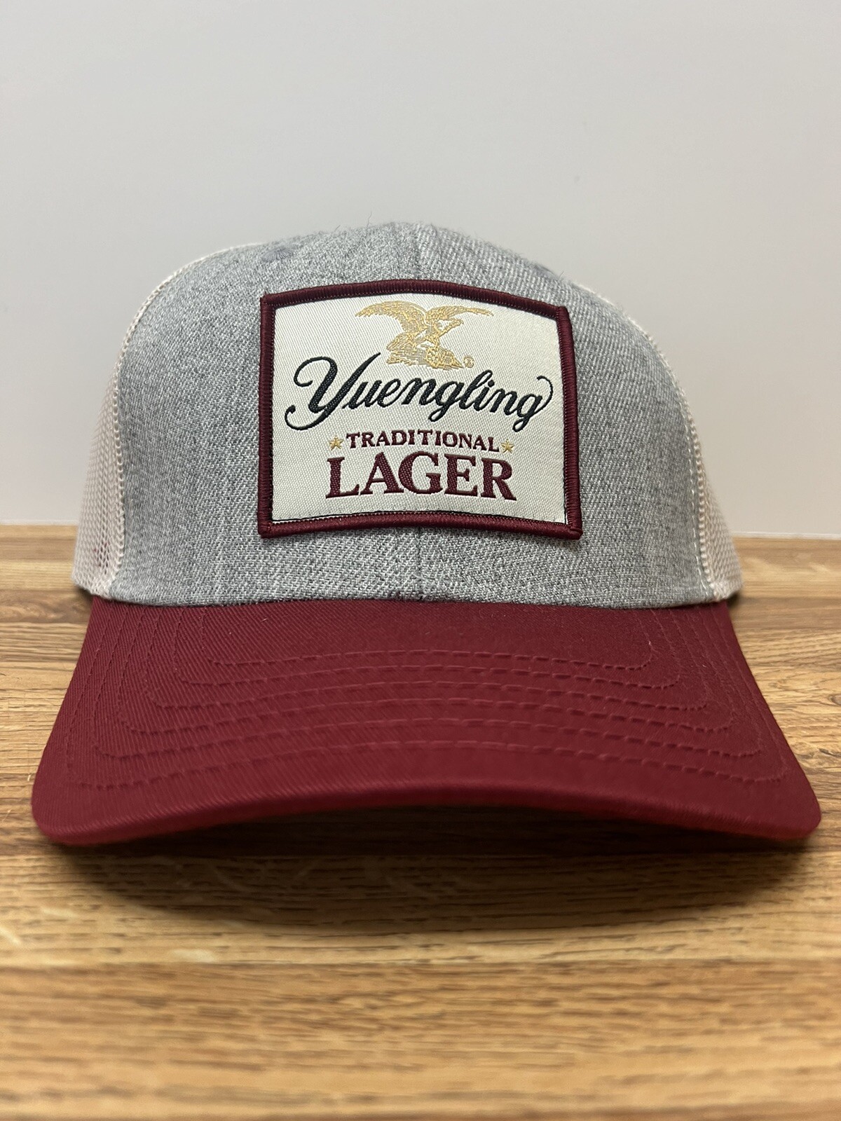 Yuengling Lager Hat Adjustable Snapback Burgundy Mesh Cap - NEW Yuengling Lager Hat Adjustable Snapback Burgundy Mesh Cap - NEW