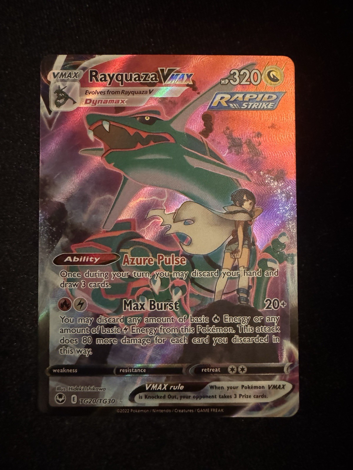 Pokemon TCG Rayquaza VMAX TG20/TG30 Silver Tempest