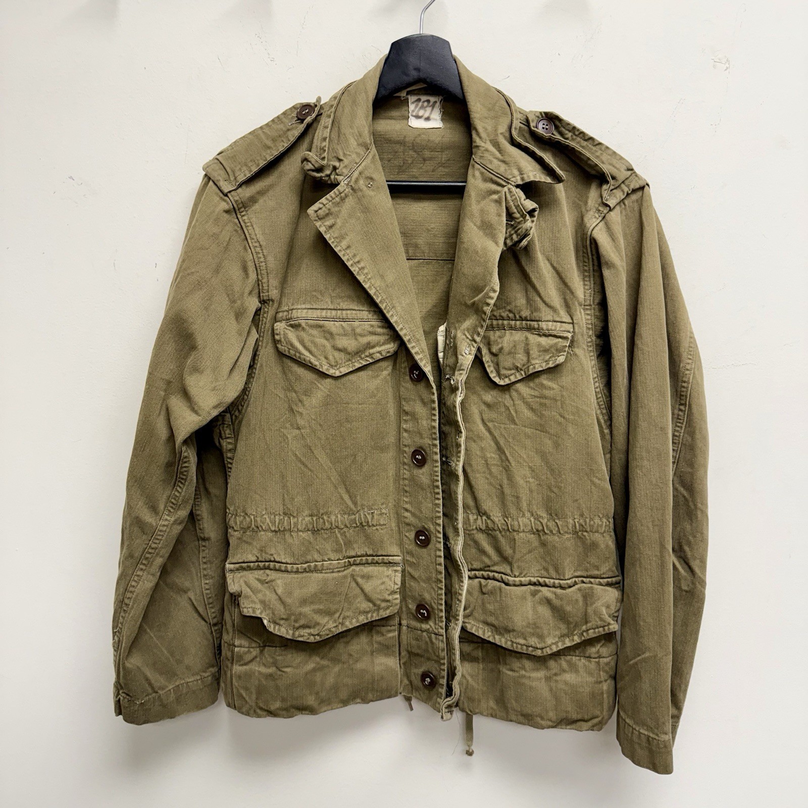 Original Indochina War French HBT M47 Field Jacked Hemmed Custom