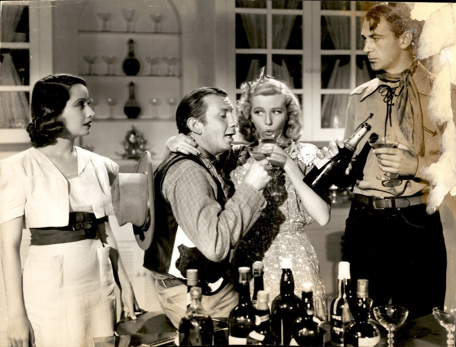 LMPE30 Orig Photo GARY COOPER MERLE OBERON FUZZY KNIGHT 1938 COWBOY & THE LADY LMPE30 Orig Photo GARY COOPER MERLE OBERON FUZZY KNIGHT 1938 COWBOY & THE LADY