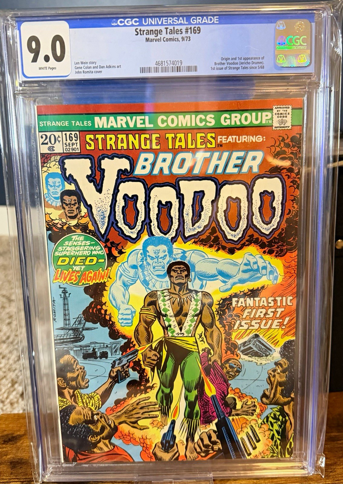 Strange Tales #169 CGC 9.0 White Pages