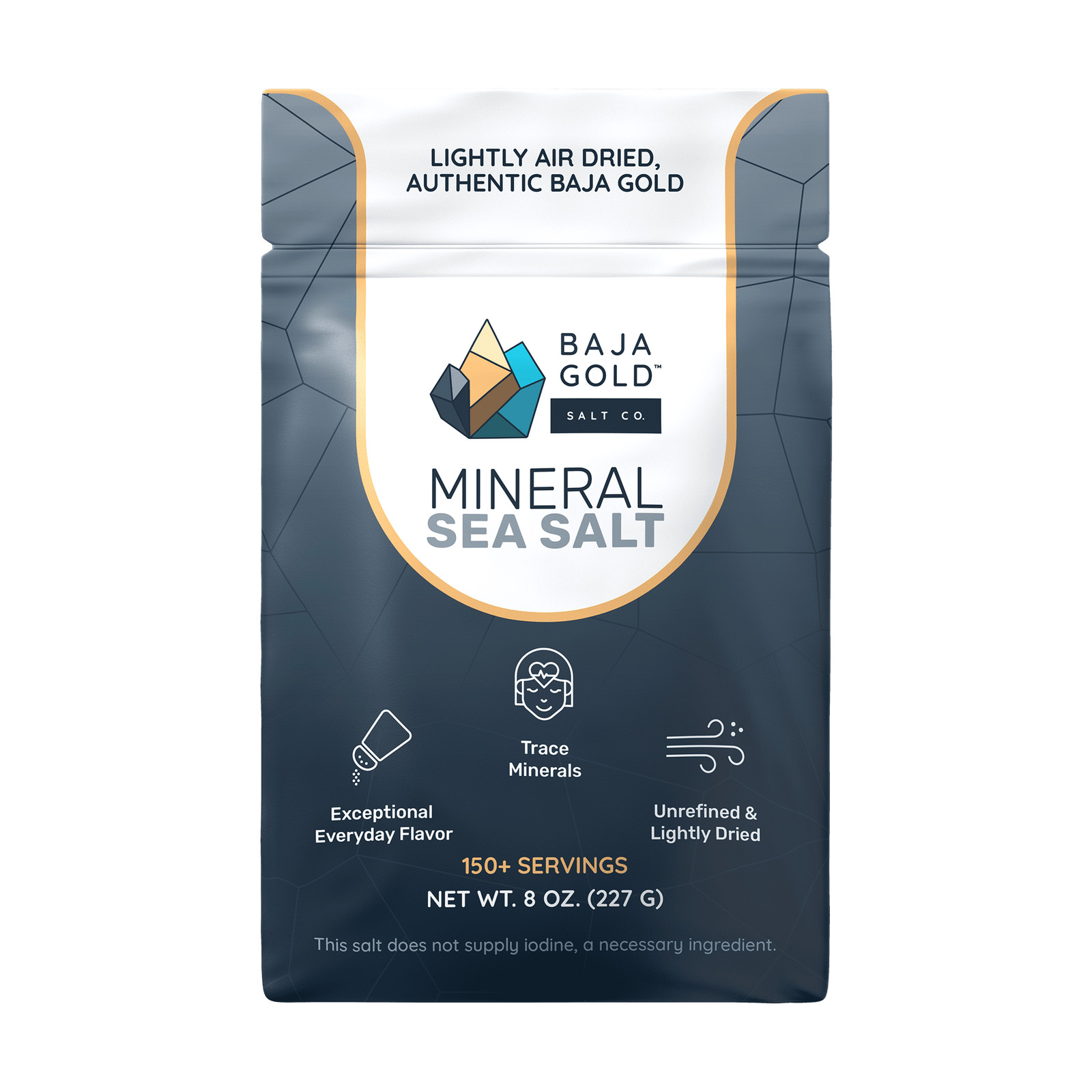 Baja Gold Mineral Sea Salt - 8 Oz. Resealable Bag Baja Gold Mineral Sea Salt - 8 Oz. Resealable Bag