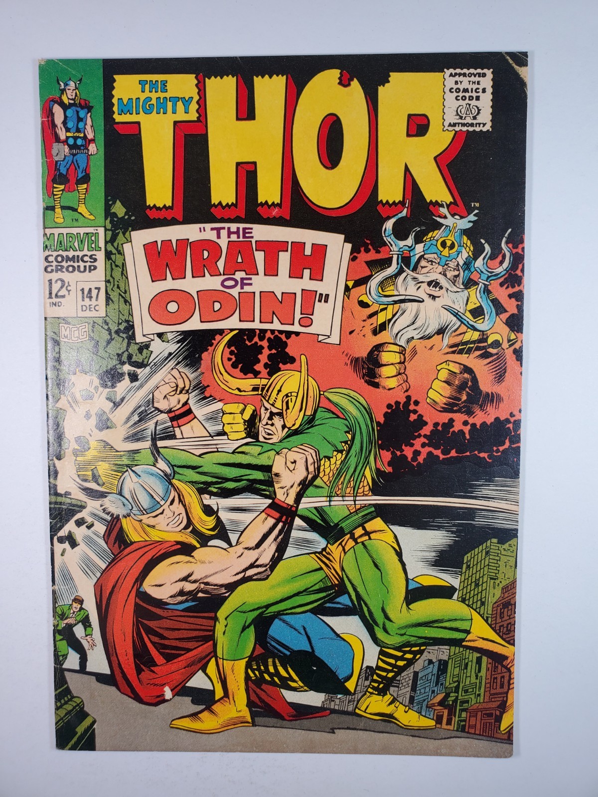 Thor #147 FN 1967 Key Issue Stan Lee Jack Kirby Odin Loki Origin of the Inhumans Thor #147 FN 1967 Key Issue Stan Lee Jack Kirby Odin Loki Origin of the Inhumans