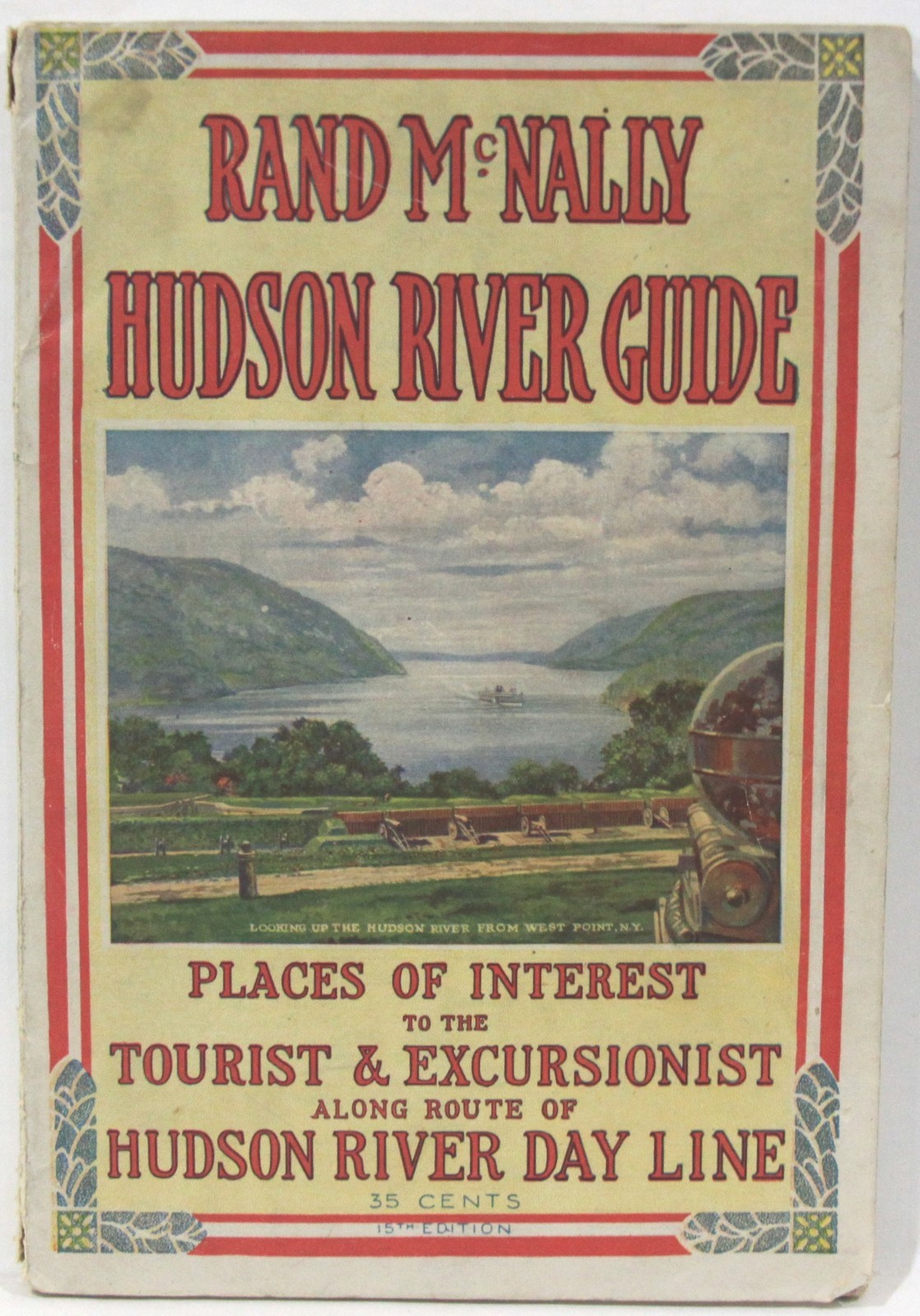 1923 Rand McNally Hudson River Travel Guide w/ Five Fold-Out Maps